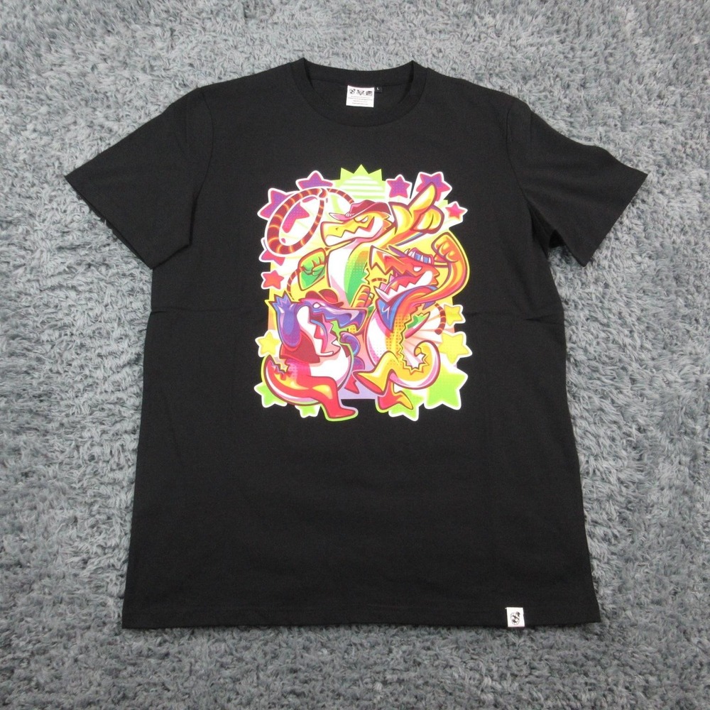 The Amazing Digital Circus Shirt Mens Large Black GLITCH Graphic Tee 100% Cotton